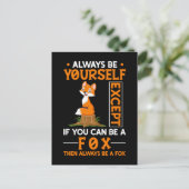Niedliche Fox Lover Forest Animal Fosts Postkarte (Stehend Vorderseite)
