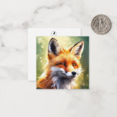 Niedliche Fox-Note-Karte Mitteilungskarte (Vorderseite/Rückseite Beispiel)