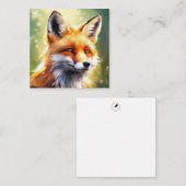 Niedliche Fox-Note-Karte Mitteilungskarte (Vorne/Hinten)