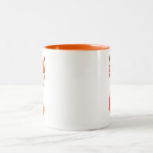 Niedliche Fox-Tasse Zweifarbige Tasse (Mittel)