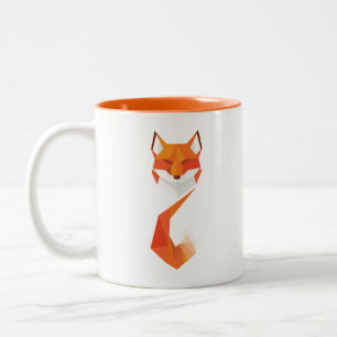 Niedliche Fox-Tasse Zweifarbige Tasse
