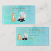 Niedliche Fox- und Rabbit-Waldkreaturen Zeichnend Visitenkarte (Vorne/Hinten)