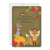 Niedliche Fox- und Woodland Animal Fall Baby Dusch