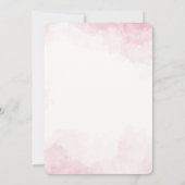 Niedliche Fox Woodland Tiere Rosa Blumenbaby-Dusch Einladung (Rückseite)