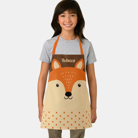 Niedliche Foxenwand für Kinder Schürze (Insitu)