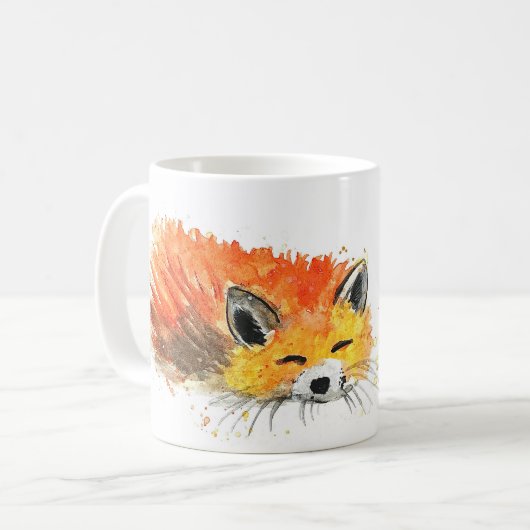 Niedliche Foxtierwälder Kaffeetasse (Vorderseite Links)
