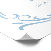 Niedliche französische Blueberry Pancake Baby Dusc Poster (Ecke)