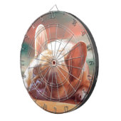 Niedliche französische Bulldog-Aquarellmalerei Dartscheibe (Vorderseite rechts)