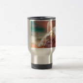 Niedliche französische Bulldog-Aquarellmalerei Reisebecher (Mittel)