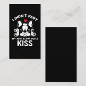 Niedliche französische Bulldog-Eigentümerin French Visitenkarte (Vorne/Hinten)