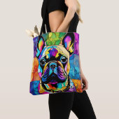 Niedliche französische Bulldog "Frenchie" Farbenfr Tasche (Von Nahem)