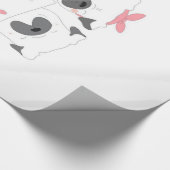 Niedliche französische Bulldog-Liebe | Hund Lover Geschenkpapier (Ecke)