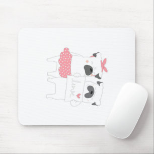 Niedliche französische Bulldog-Liebe Hund Lover Mousepad