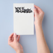 Niedliche französische Bulldog-Welpen Flyer (Handgriff)