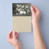Niedliche französische Bulldog-Welpen Flyer (Handgriff)