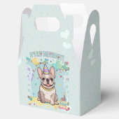 Niedliche französische Bulldogge Pastel Geschenkschachtel (Geöffnet)
