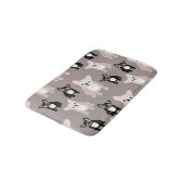 Niedliche französische Bulldoggen-Welpen Badematte (Schrägansicht)