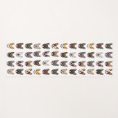 Niedliche französische Bullhunde mit Brillen Yogamatte (Vorderseite (Horizontal))