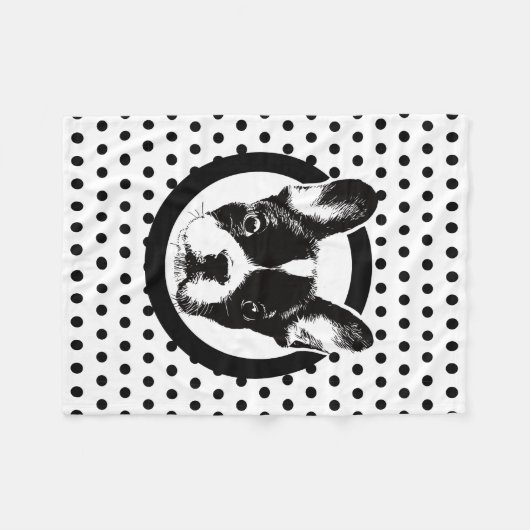 Niedliche französische fleecedecke (Vorderseite (Horizontal))