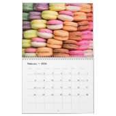 Niedliche französische Macaron-Cookies Kalender (Feb 2026)