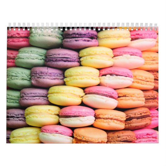 Niedliche französische Macaron-Cookies Kalender (Titelbild)