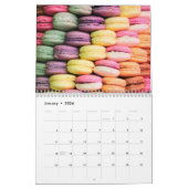 Niedliche französische Macaron-Cookies Kalender (Jan 2026)