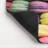 Niedliche französische Macaron-Cookies Mousepad (Ecke)