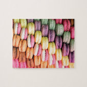 Niedliche französische Macaron-Cookies Puzzle (Horizontal)