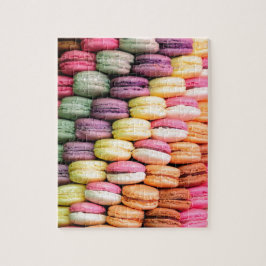 Niedliche französische Macaron-Cookies Puzzle