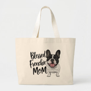 Niedliche französische Mama Bulldog Lover Puppy Do Jumbo Stoffbeutel