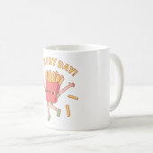 Niedliche französische Pommes Frites Kaffeetasse (VorderseiteRechts)