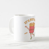 Niedliche französische Pommes Frites Kaffeetasse (Vorderseite Links)
