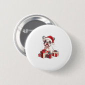 Niedliche Französische Weihnachtsmannmütze Funny C Button (Vorne & Hinten)