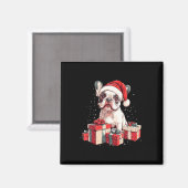 Niedliche Französische Weihnachtsmannmütze Funny C Magnet (Vorderseite/Rückseite)