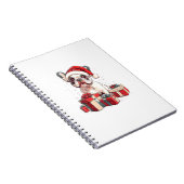 Niedliche Französische Weihnachtsmannmütze Funny C Notizblock (Rechte Seite)