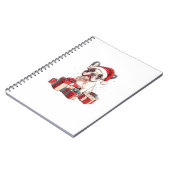 Niedliche Französische Weihnachtsmannmütze Funny C Notizblock (Linke Seite)