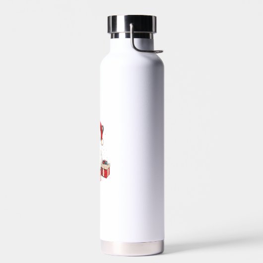 Niedliche Französische Weihnachtsmannmütze Funny C Trinkflasche (Links)