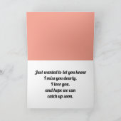 Niedliche Frau im Stile trauriger Anime bei Sonnen Karte (Innenseite)