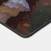 Niedliche Frau im Stile trauriger Anime bei Sonnen Schreibtischunterlage (Ecke)