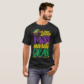 Niedliche Frau Mardi Gras 2024 Beads Girl T-Shirt (Vorne ganz)