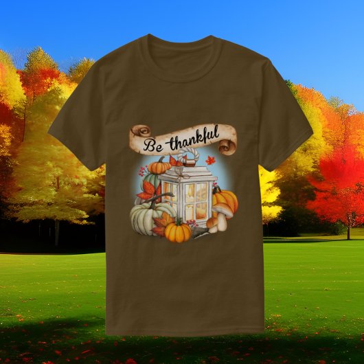 niedliche Frauen dankbar Wortart Fall Saison T-Shirt