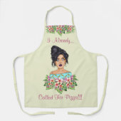 Niedliche Frauen-Medium für Schürze (Vorderseite)