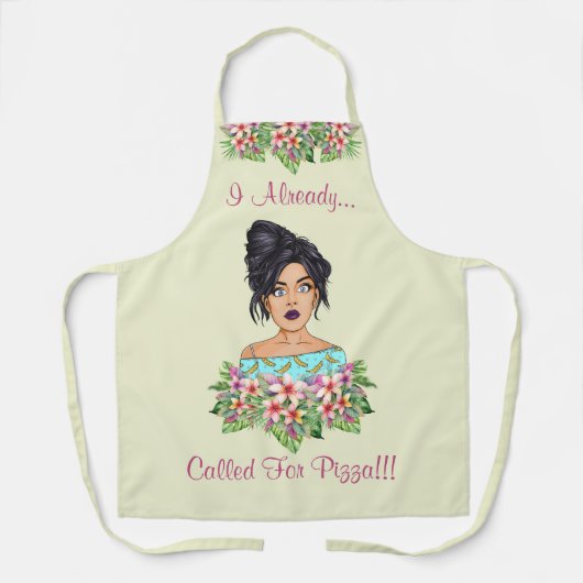 Niedliche Frauen-Medium für Schürze (Vorderseite)