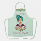 Niedliche Frauen-Medium für Schürze (Vorderseite)