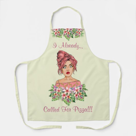 Niedliche Frauen-Medium für Schürze (Vorderseite)