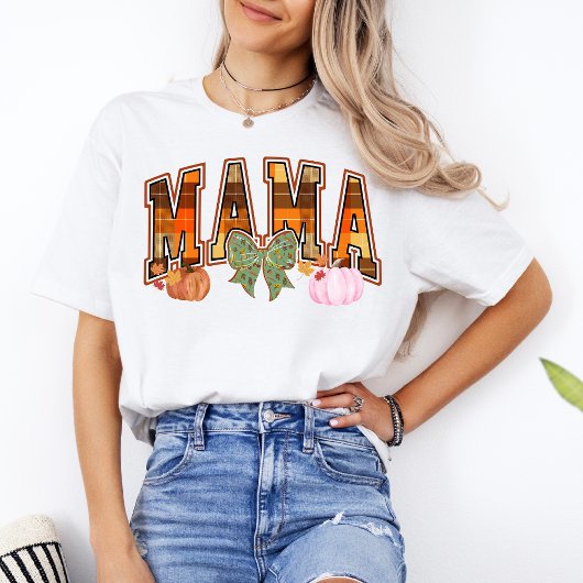 Niedliche Frauen Modernes Mama Shirt Fall Typograf