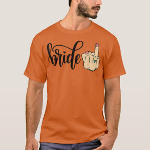 Niedliche Frauen Verlobung Braut verlobt Hochzeit T-Shirt