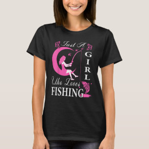 Niedliche Frauenfischerei Kinder Fischer T-Shirt