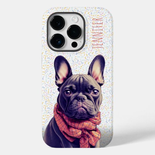 Niedliche Frenchie Custom iPhone / iPad Gehäuse Case-Mate iPhone Hülle (Rückseite)