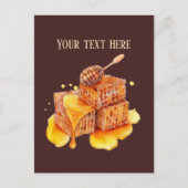 Niedliche Fresh Honig Händler fügen Text Postkarte (Vorderseite)